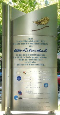 Otto Lilienthal Erinnerungsstele
