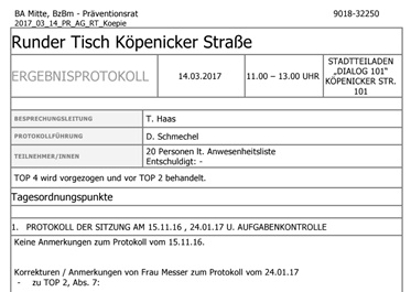 Was macht eigentlich der „Runde Tisch Köpenicker Straße“?