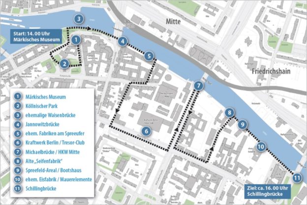 Samstag 13. Mai 2017 Rundgang am „Spreeufer für Alle“