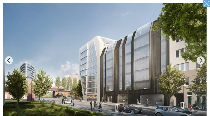 Mediaspree. Die Großbaustelle „Elements“ an der Michaelbrücke