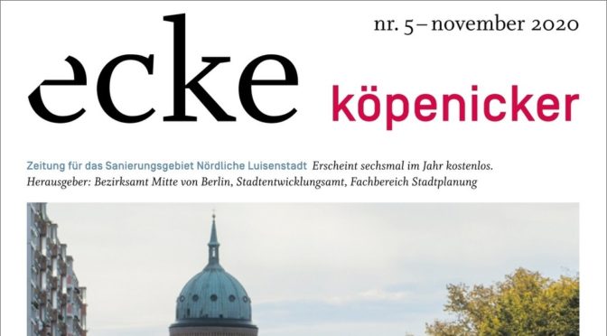 ecke köpenicker No. 5 2020: Köpenicker Straße bleibt Problemkind