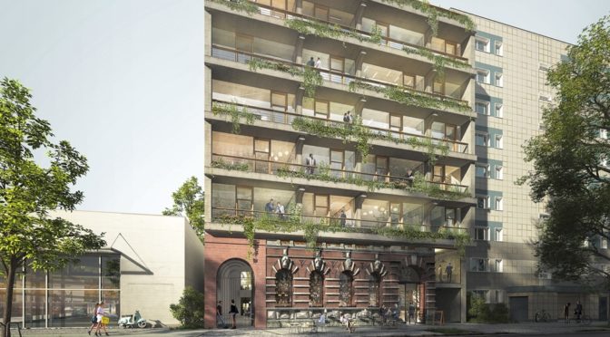 Das „reparierte“ Post- und Telegraphenbauamt an der Köpenicker Straße 122-126