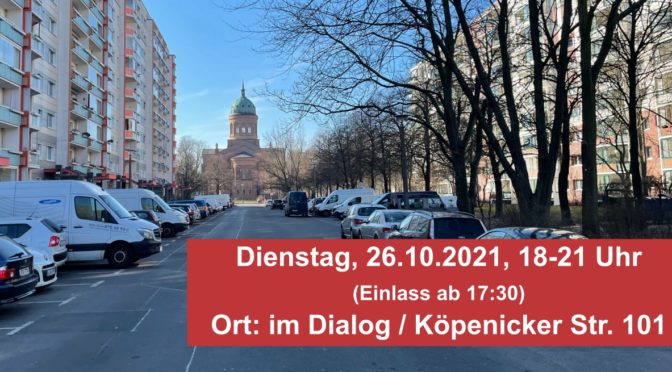 Di 26. Oktober 2021: Öffentlicher Workshop Planungskonzept Michaelkirchstraße