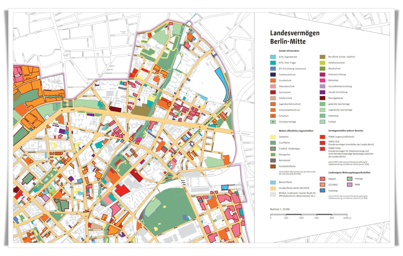 Landesvermoegen Berlin Mitte - Kartenausschnitt