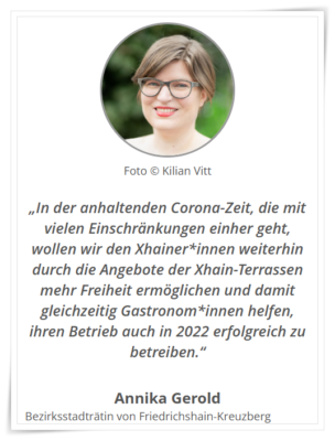 Annika Gerold - Bezirksstadträtin von Friedrichshain-Kreuzberg (Screenshot von u.g. Webseite)