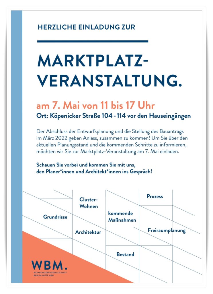 WBM Marktplatz Plakat