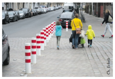 Verkehrsregelung durch Poller