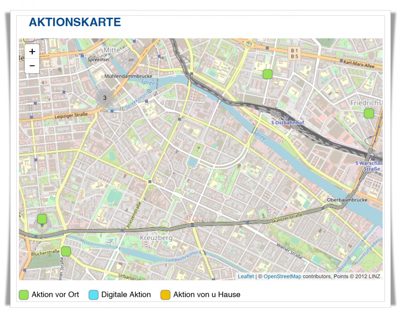 Die Aktionskarte Gemeinsame Sache Stand 14.8.22