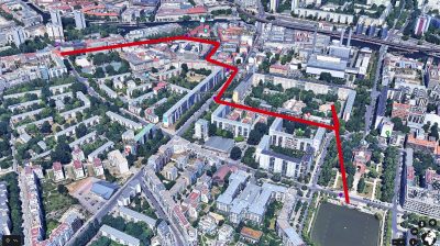 Stadtspaziergang Luise Nord BIG - Klick für eine Großansicht. Quelle: Google Earth