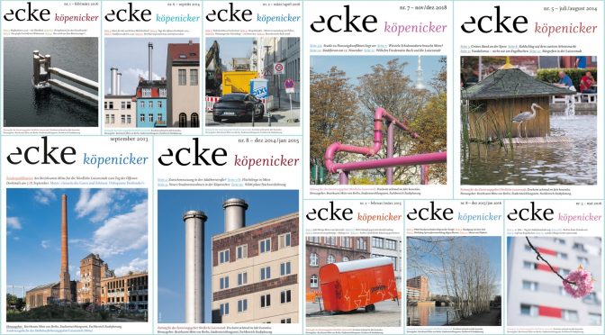 Alle „ecke“ Ausgaben seit der Erstausgabe in 2013