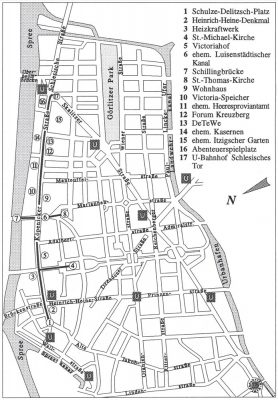 Historische Fuß Tour Nr. 6 - Skizze - Klicken und Vergrößern