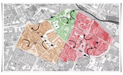 Plan Luisenstadt Kiezblocks: Mit Standorten der Modalfilter – Klick für die ganze Story