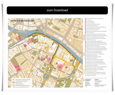 Flyer aktuelle Projekte in der Luisenstadt Nord