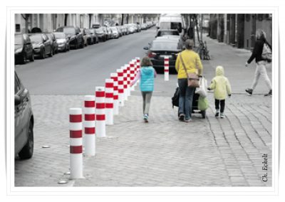 Kiezblocksperre in der Weddinger Bellermannstraße