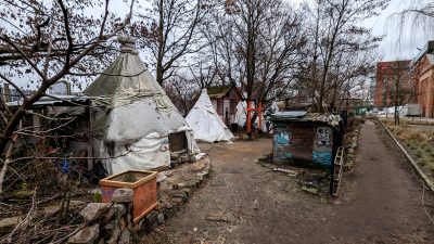 Das Teepeeland im Winterschlaf