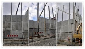 Sporthalle im Bau 2023 Collage - Fotos: Lisa/Archiv BV - Klick für eine Großansicht