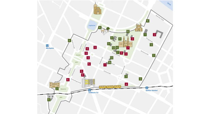 Präsentation in der Luisenstadt Süd: Umbau der Straßen am Luisenstädtischen Kanal