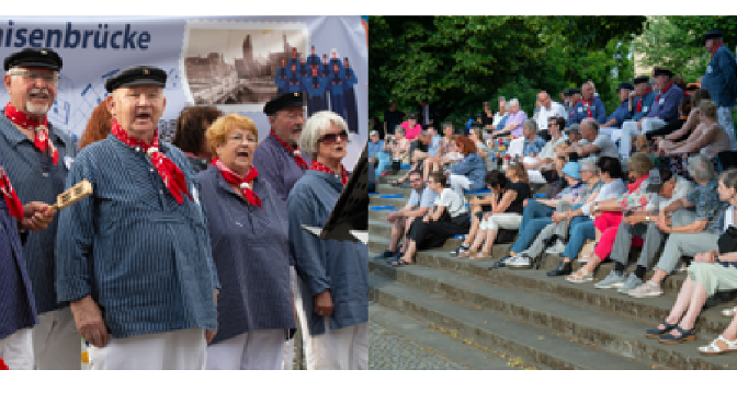 Fête de la Musique lieferte Chorspektakel für die Waisenbrücke