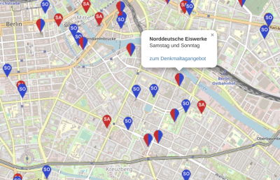Denkmaltag 2023 Map Ausschnitt Luisenstadt