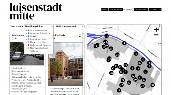 Luisenstadt Nord – Der Stand der Handlungsfelder