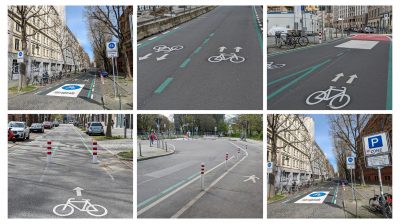 Wall-Rad-Straßen - Collage