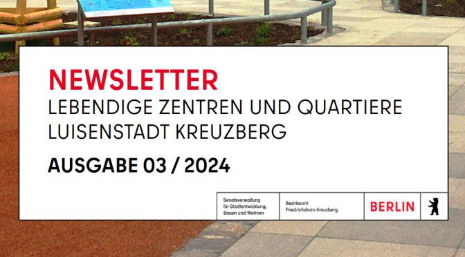 Newsletter für die Luisenstadt Kreuzberg
