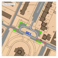 Contra Durchgangsschleichverkehr: Plan Modalsperren am Michaelkirchplatz. - Klick für eine größere Ansicht