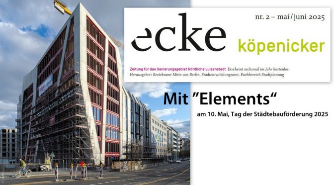 „ecke köpenicker“ No 2 Mai Juni 2025 erschienen