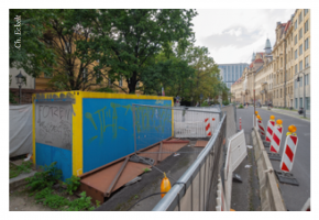 Herbst 2025. Die Einrichtung der Waisentunnel-Baustelle beginnt. - Foto: Ch. Eckelt in der ecke Köpenicker