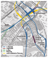 Waisentunnel und die BVG Linien