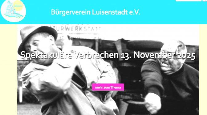Vortrag im dialog 101: Spektakuläre Verbrechen in der Luisenstadt