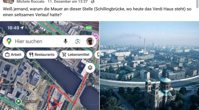 Schillingbrücke: Seltsamer Verlauf der Mauer – geklärt