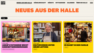 Markhalle Neun - Screenshot von der Website