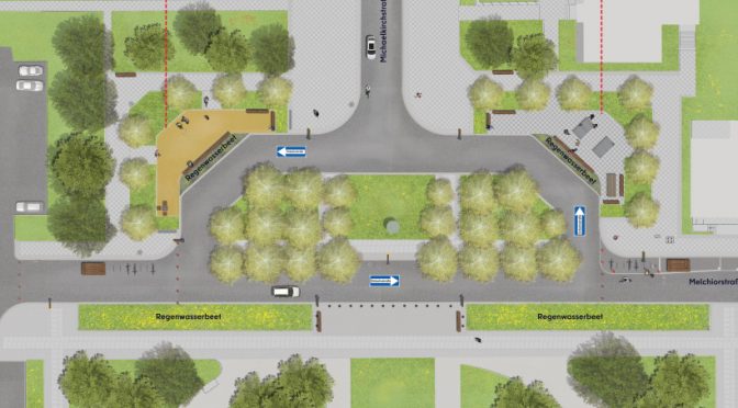 Sechseck-Insel am Michaelkirchplatz wird umgestaltet