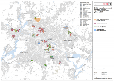 QM in Berlin - Stand 2021 (Abbildung: www.Quartiersmanagement-Berlin.de)